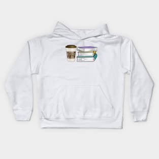 Books And Coffee Kids Hoodie